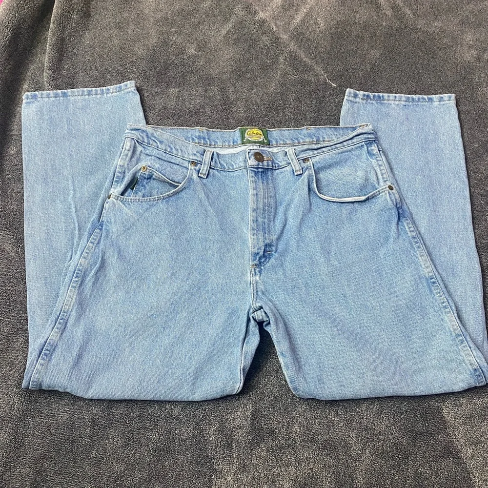 Cabela's Men’s Classic Denim Straight Relax‎ Fit Jeans Size 36/30